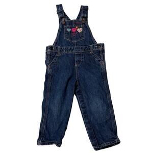 Vintage Oshkosh Girls 24 months Denim Overalls